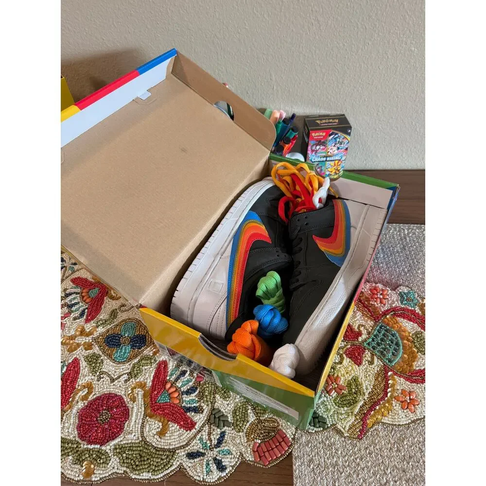 Nike SB Dunk Low Polaroid Black White Multicolor Sandy Bodecker Atlas DH7722 001
